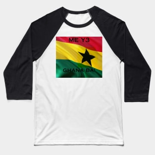 Ghana Flag Baseball T-Shirt